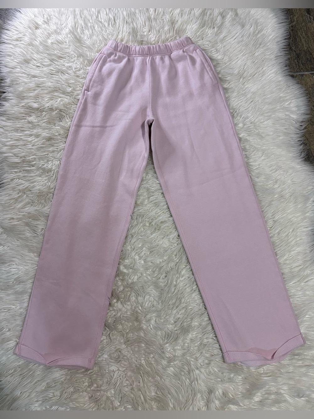 Skims Fleece Light Pink Sweatpants